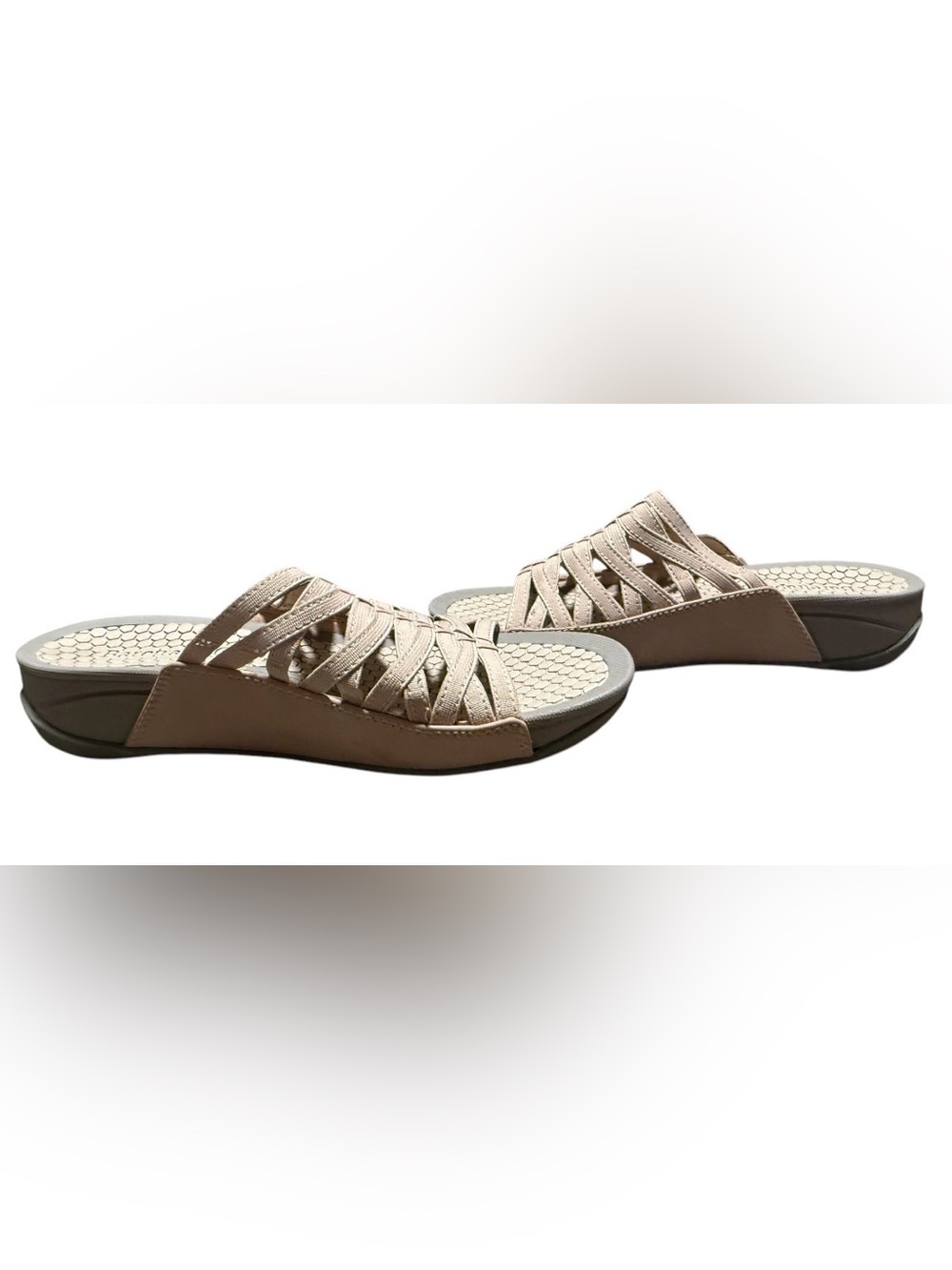 BARETRAPS BEIGE COMFORT SLIDE SANDALS WOMEN’S SIZE 7 NWOT CUSHIONED LIGHTWEIGHT - Picture 7 of 10
